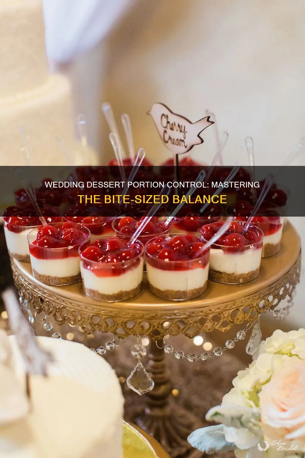 how big should wedding bite size dessert be