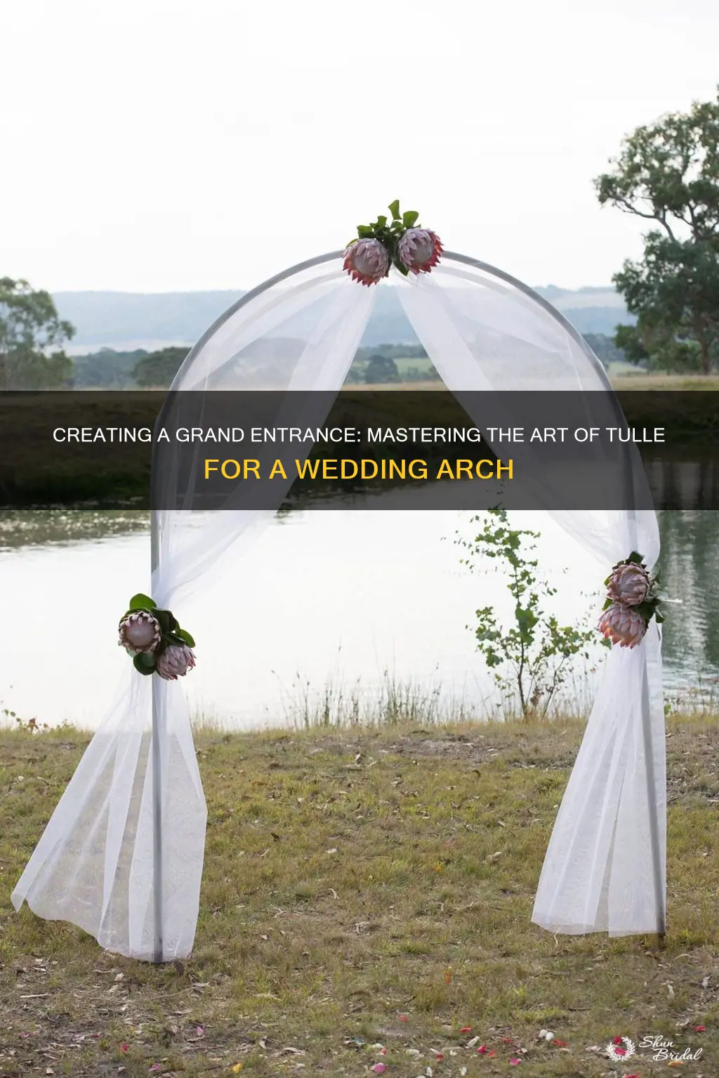 how big tulle for wedding arch