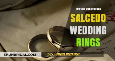 Rebecca Salcedo's Wedding Rings: Size and Splendor