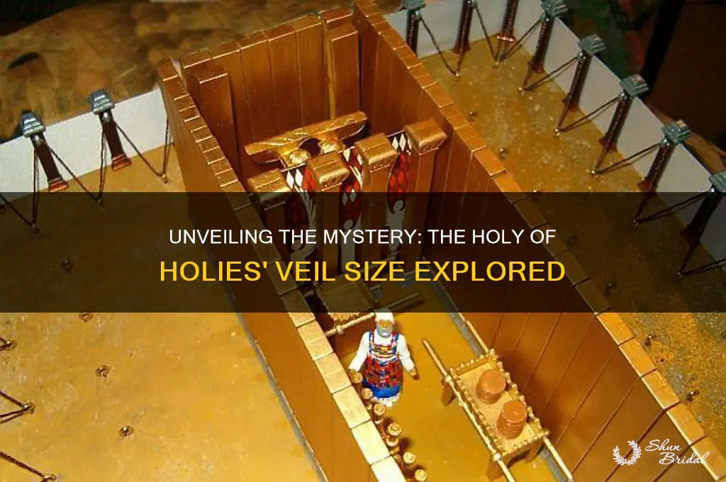 how big was the veil in the holy of holies