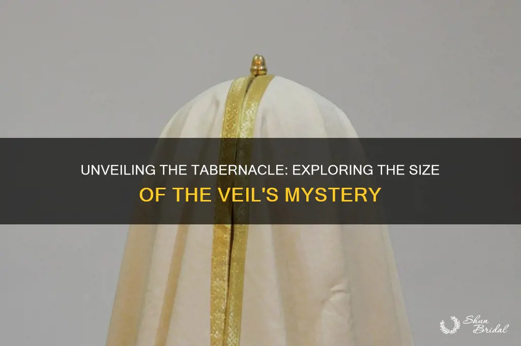 how big was the veil in the tabernacle