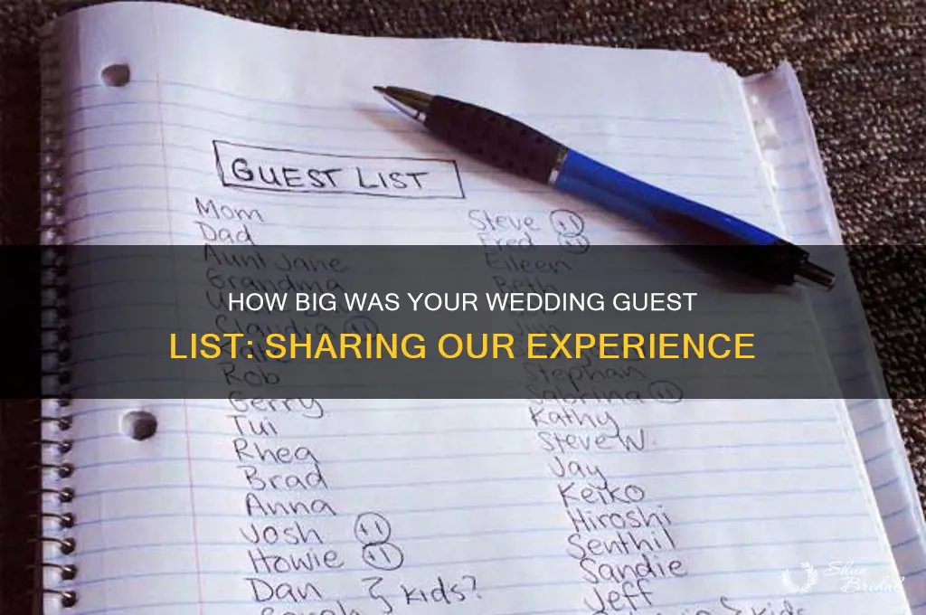 how big was your wedding guest list