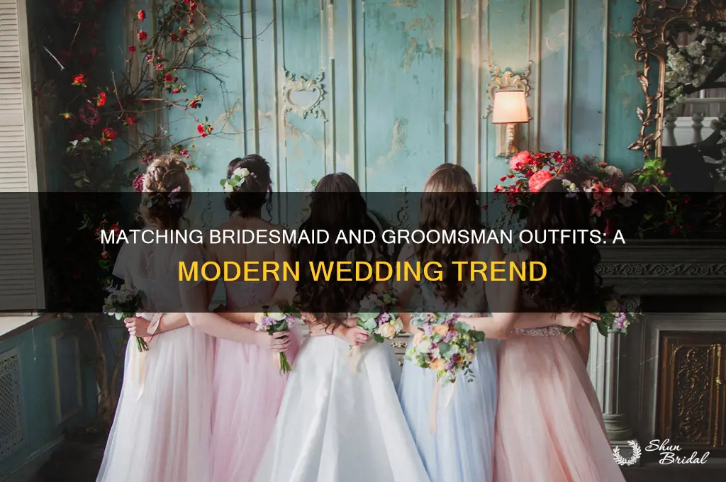 how can a bridesmaid and groomsman where the same thing