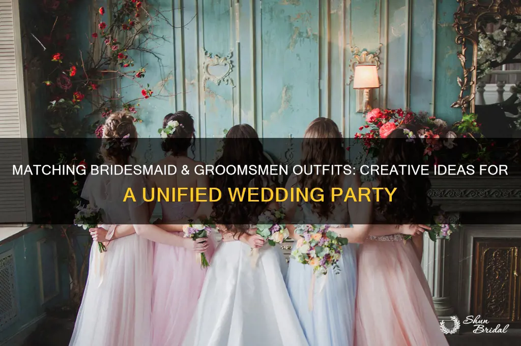 how can a bridesmaid and groomsmen wear the same thing