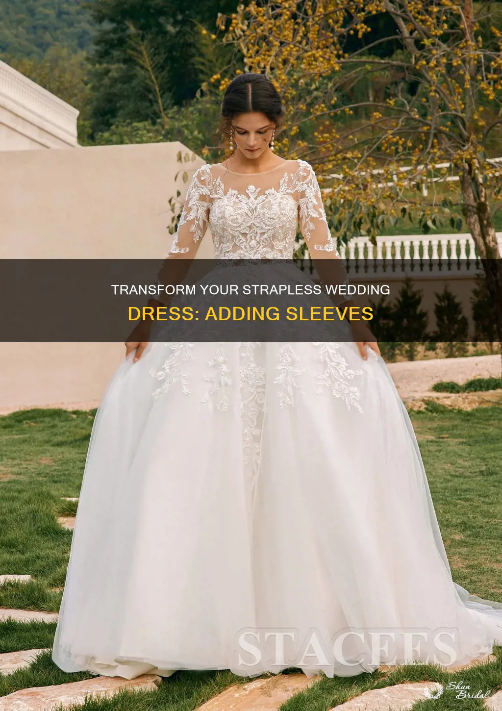 how can I add sleeves to my wedding dress