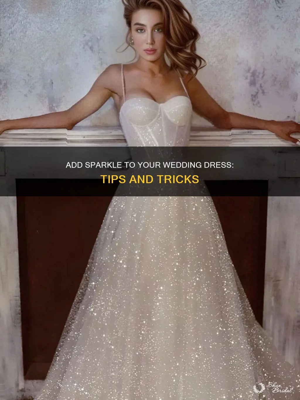 how can I add sparkle to my wedding dress