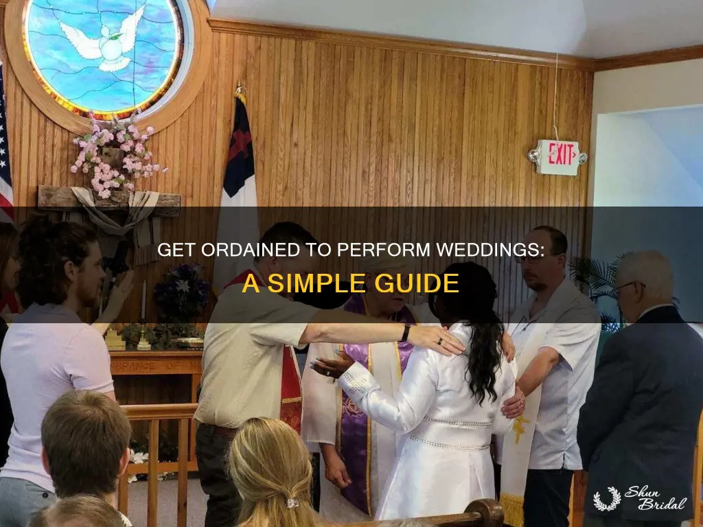 how can I become ordained to perform weddings