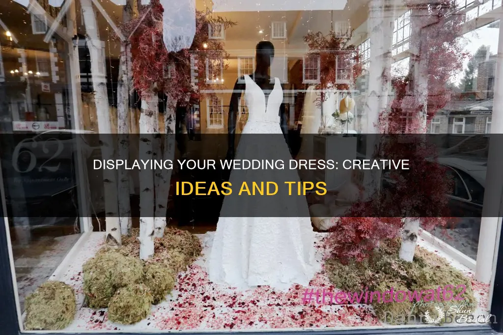 how can I display my wedding dress