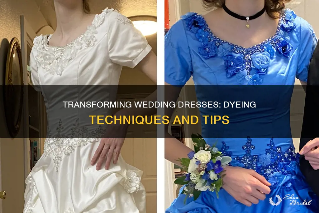 how can I dye a wedding dress