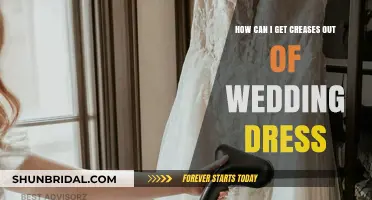 Steaming Away Wedding Dress Creases