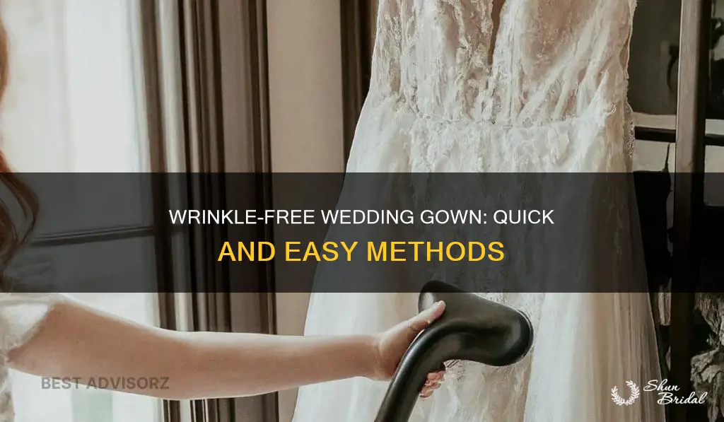how can I get wrinkles out of my wedding dress
