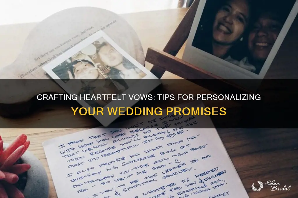 how can i make my vows more personal and unique