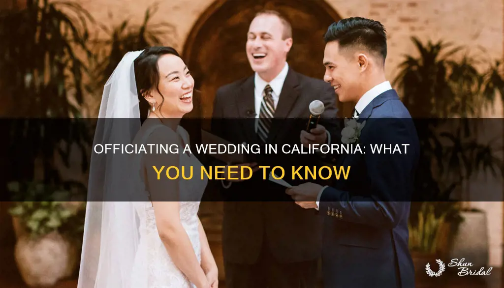 how can I officiate a wedding in California