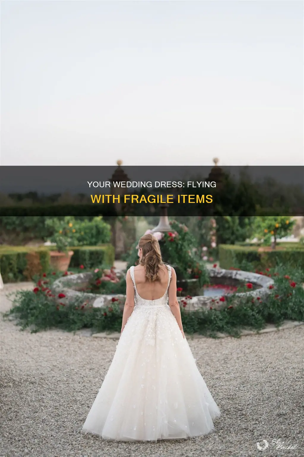 how can I take my wedding dress on a plane