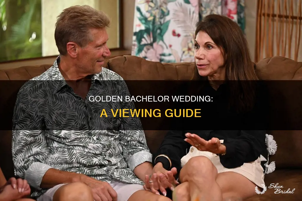 how can I watch the golden bachelor wedding