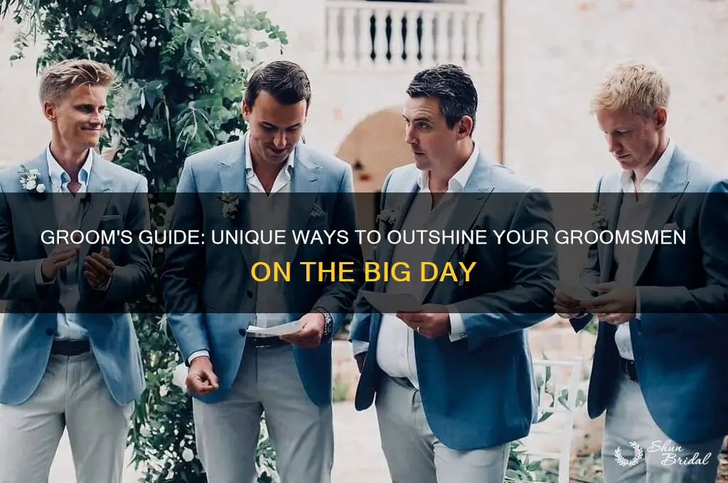 how can the groom stand out from the groomsmen