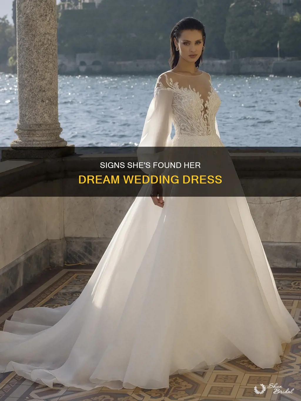 how can you tell she likes the wedding dress