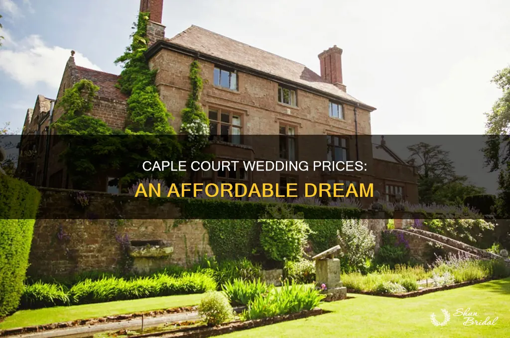 how caple court wedding prices