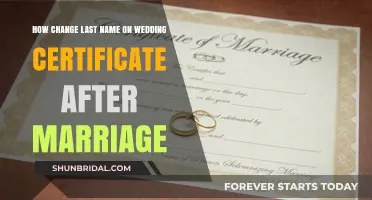 Updating Your Wedding Certificate: Changing Your Last Name