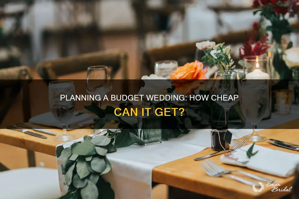 how cheap can a wedding be