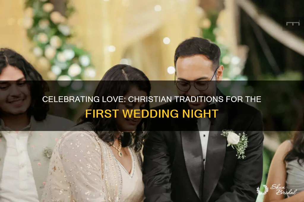 how christiian celbrate their first wedding night