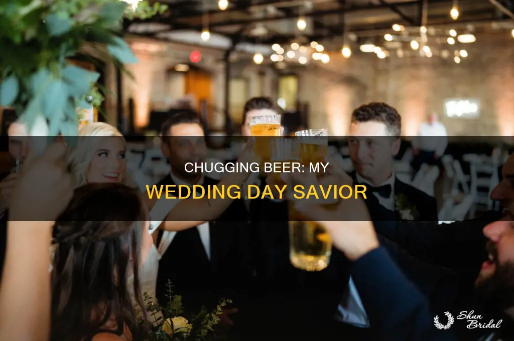 how chugging a beer saved my wedding