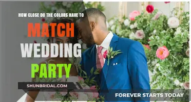 Matching Wedding Party Colors: How Close is Close Enough?
