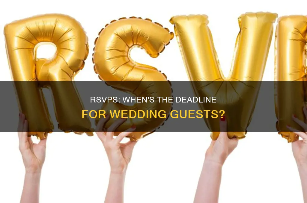 how close to a wedding should rsvps be due