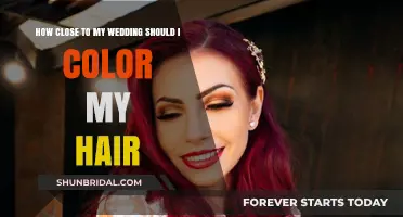 Perfect Timing: When to Color Your Hair Before Your Wedding Day