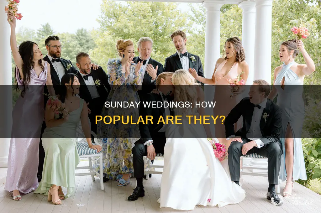 how common are sunday weddings