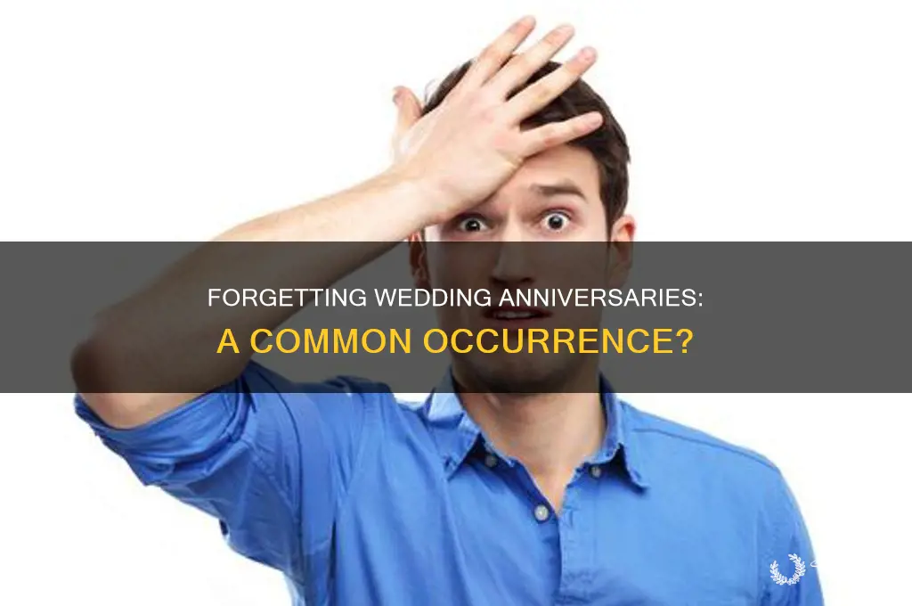 how common to forget wedding aniversory