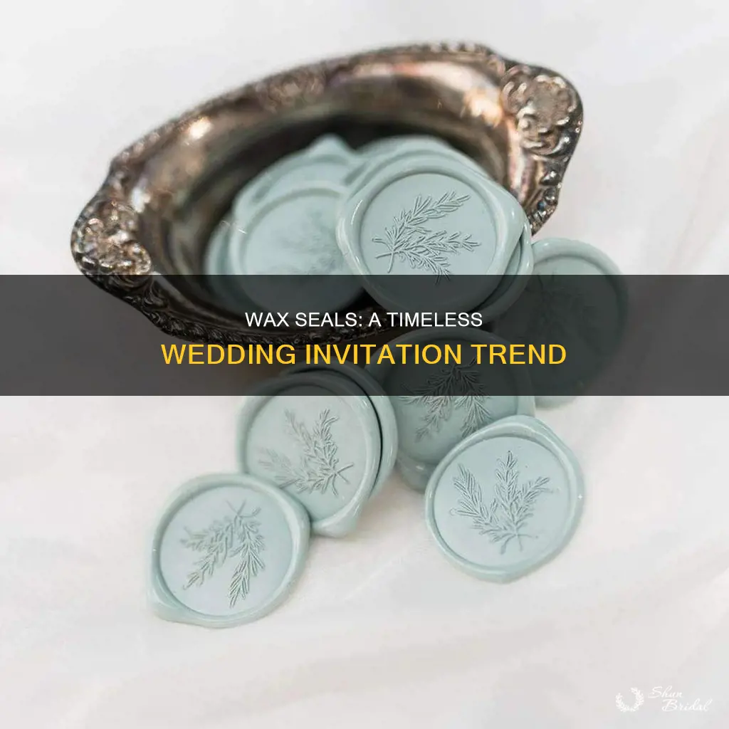 how common wax seals wedding invitation