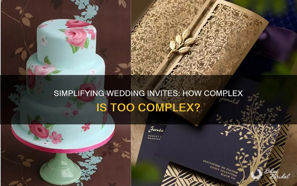 how complicated do wedding invites need to be