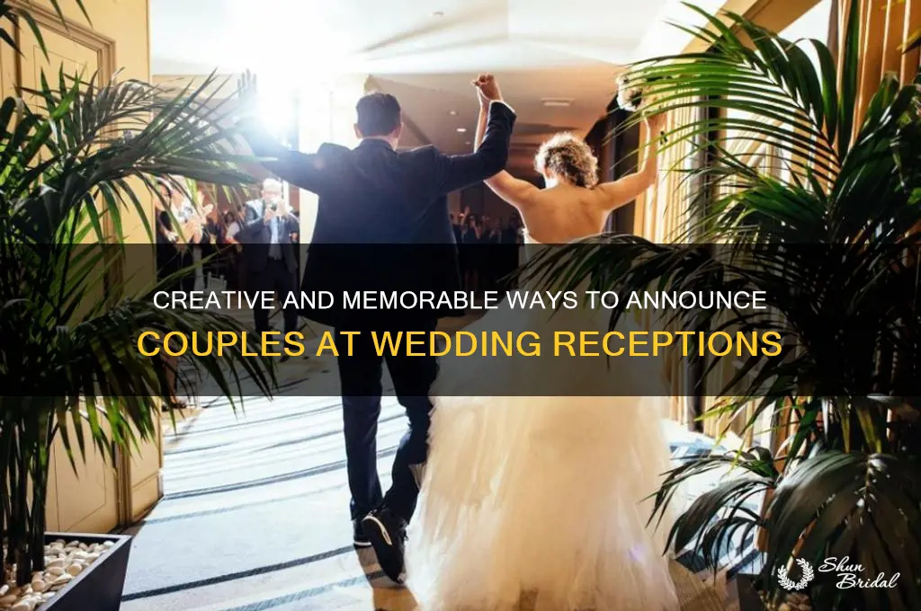 how couples are announced at wedding receoption
