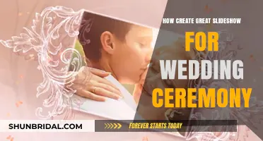 Crafting Memorable Wedding Slideshows: Tips for a Perfect Ceremony Presentation