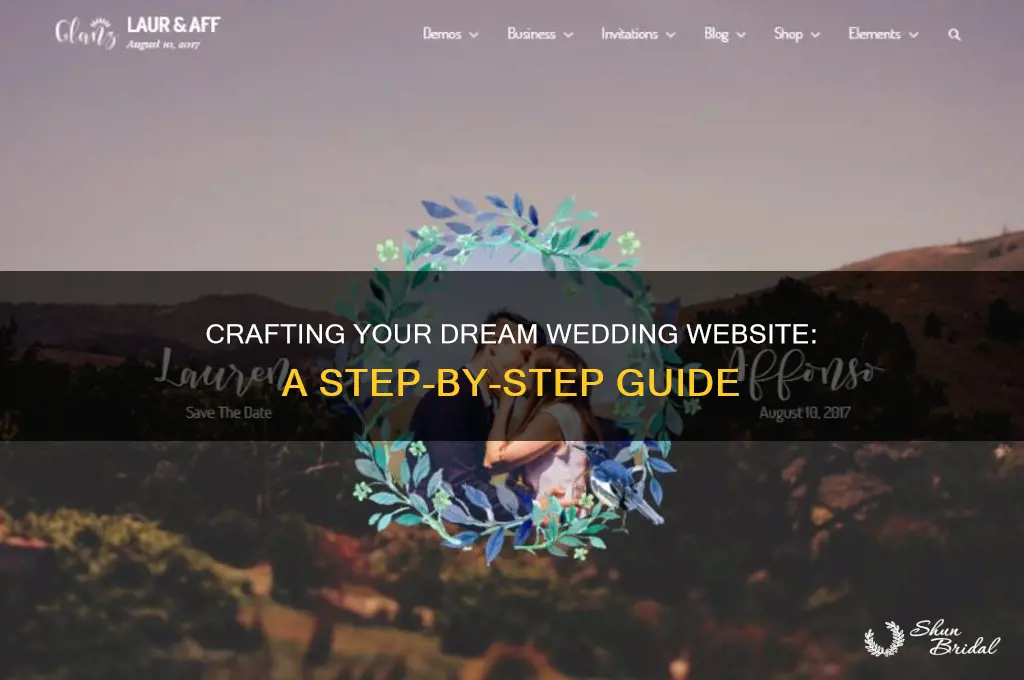 how create site wedding