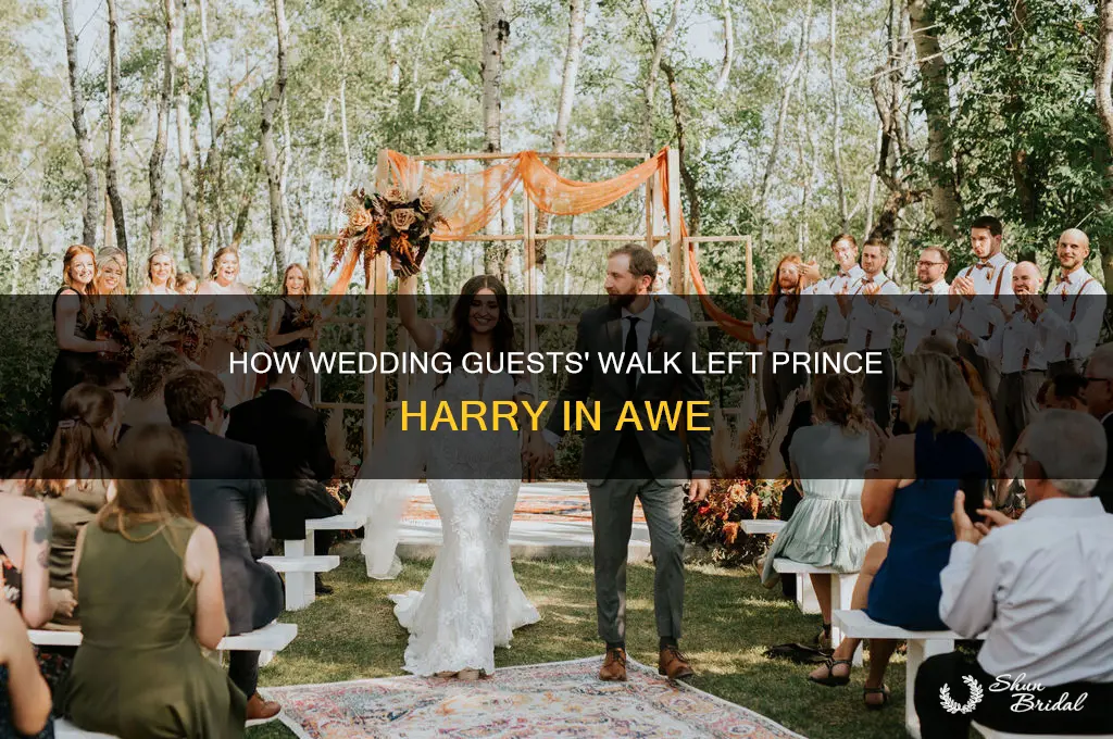 how dae did wedding guests walk prince harry