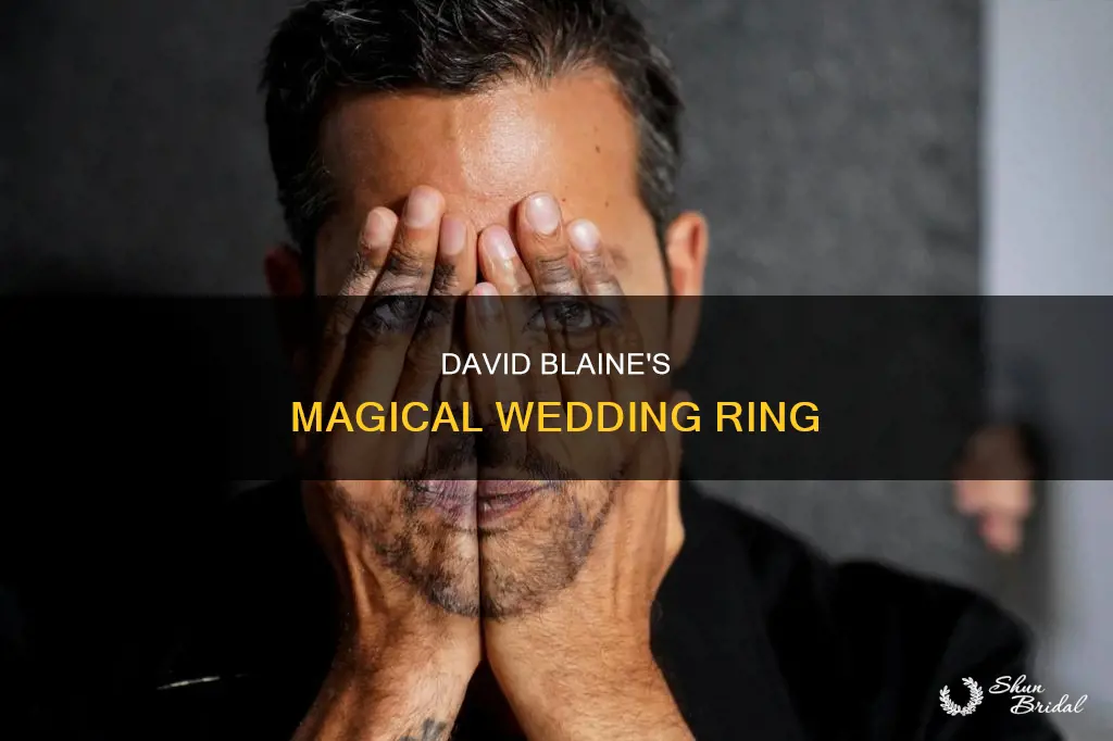 how david blaine wedding ring