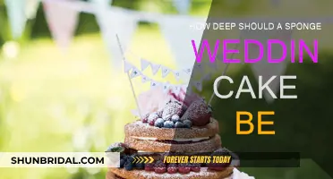 The Perfect Depth for a Sponge Wedding Cake