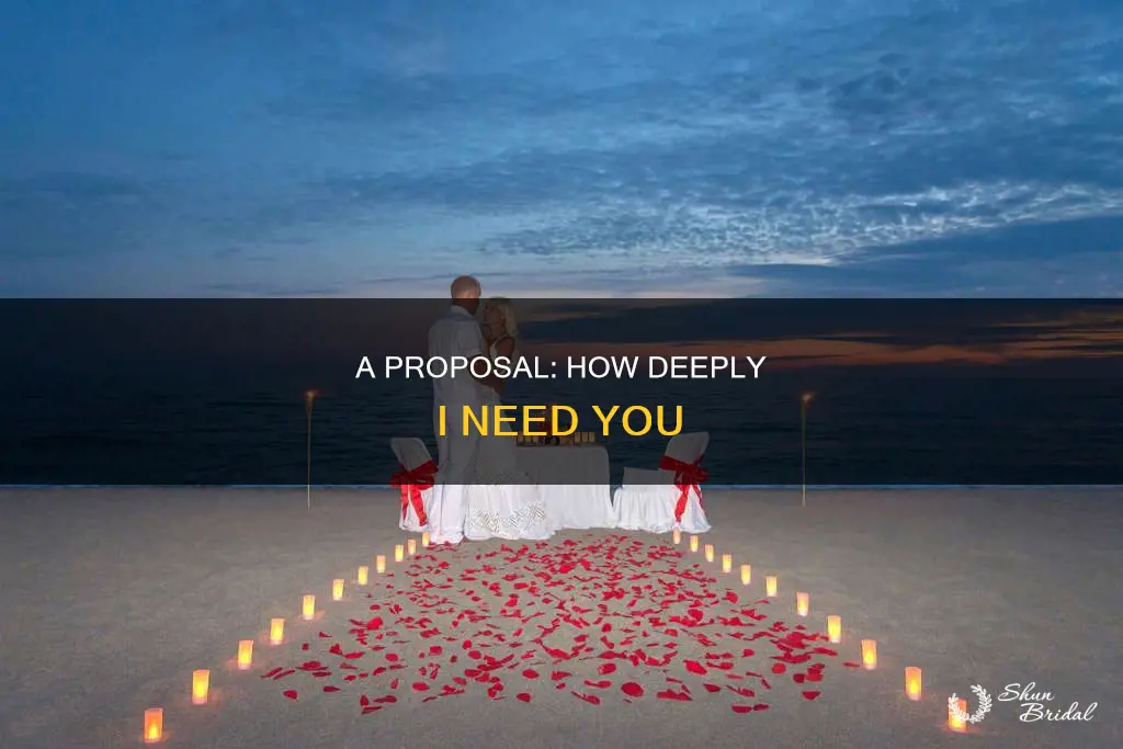 how deeply I need you wedding proposal