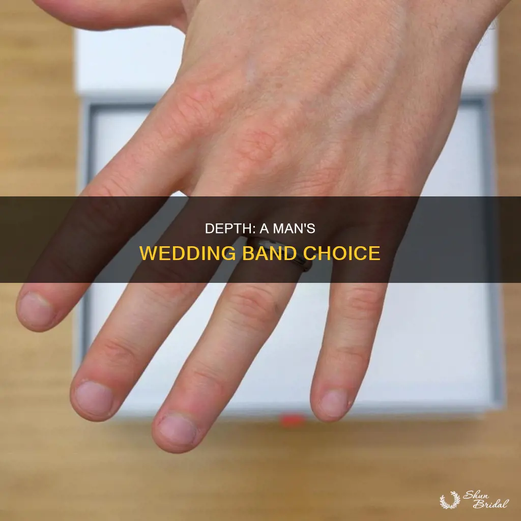 how depth is a typical mens wedding band