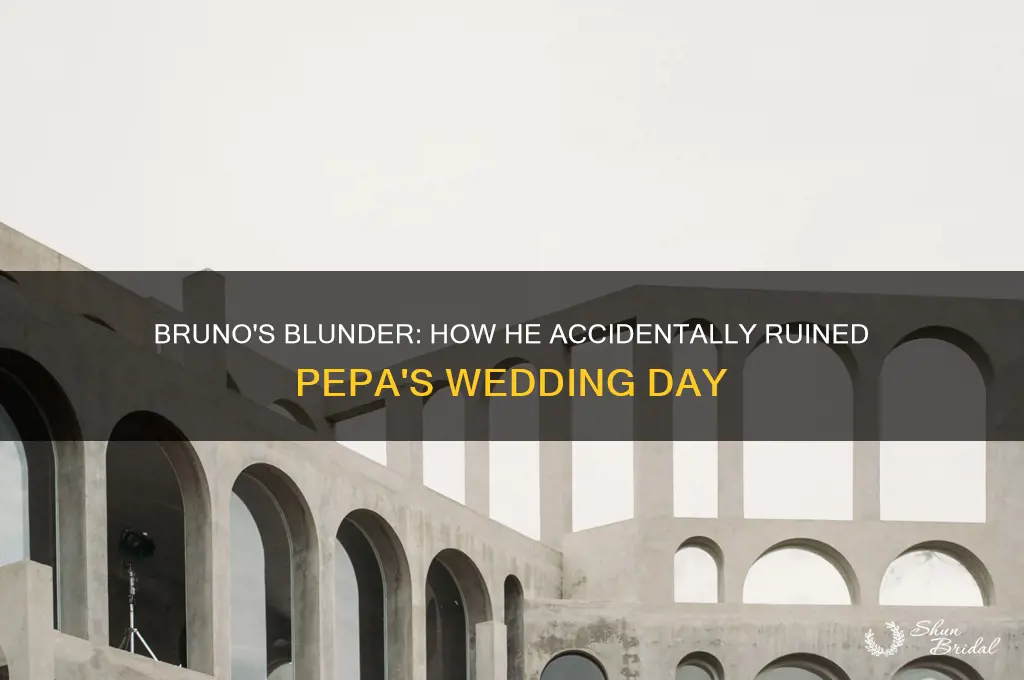 how did bruno ruin pepas wedding