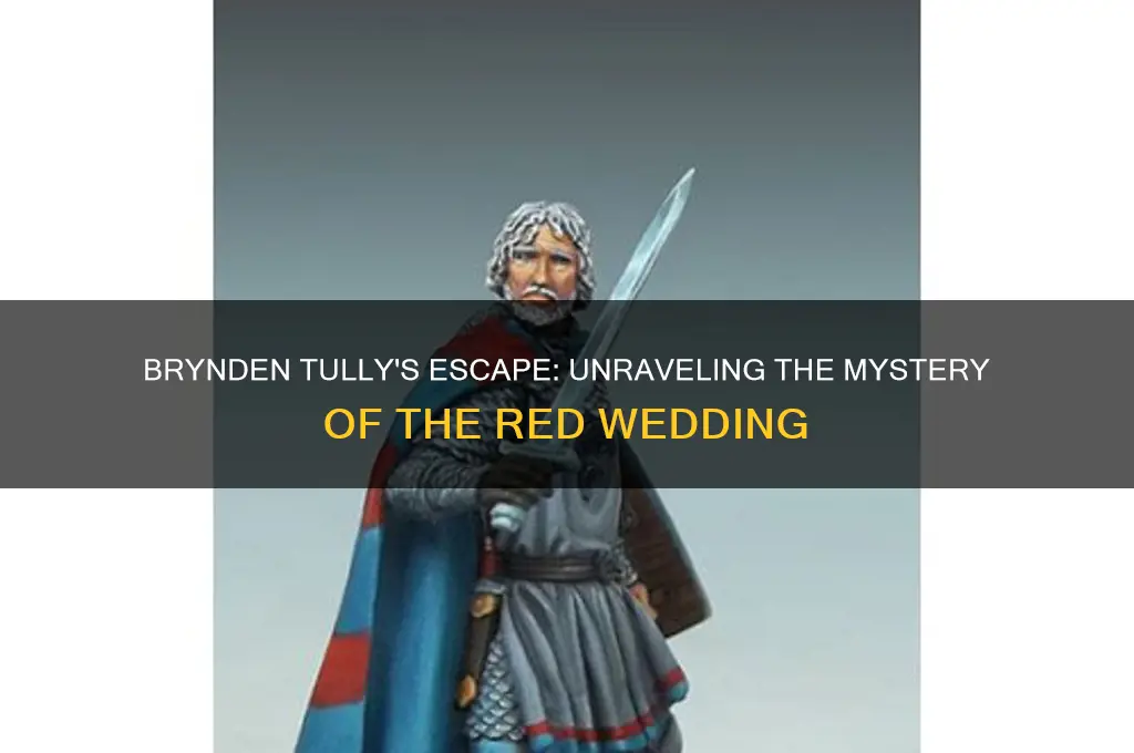 how did brynden tully escape the red wedding