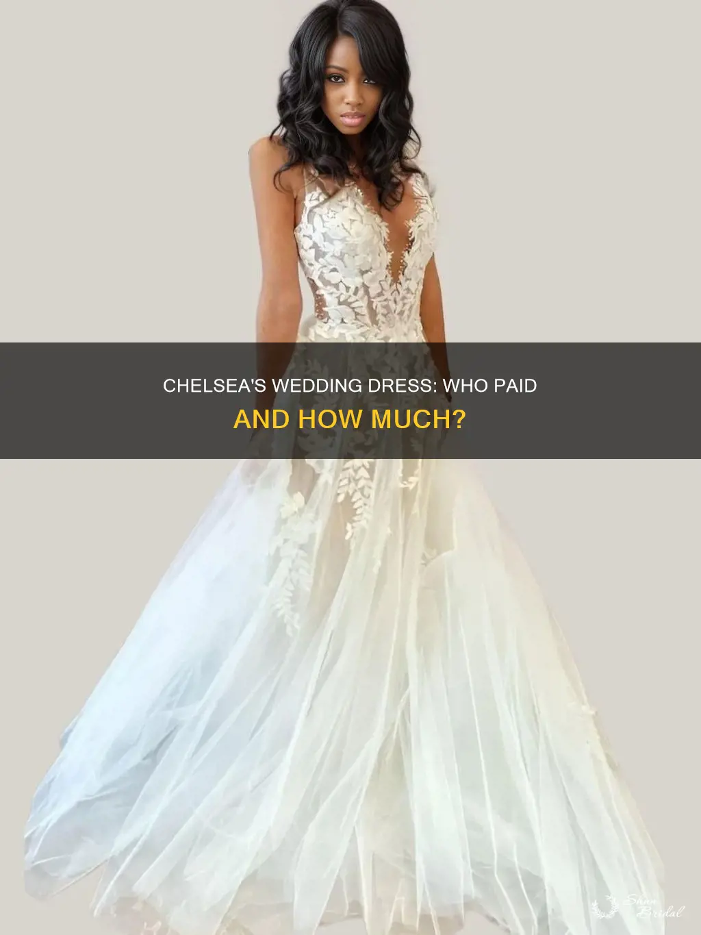 how did chelsea pay for her wedding dress