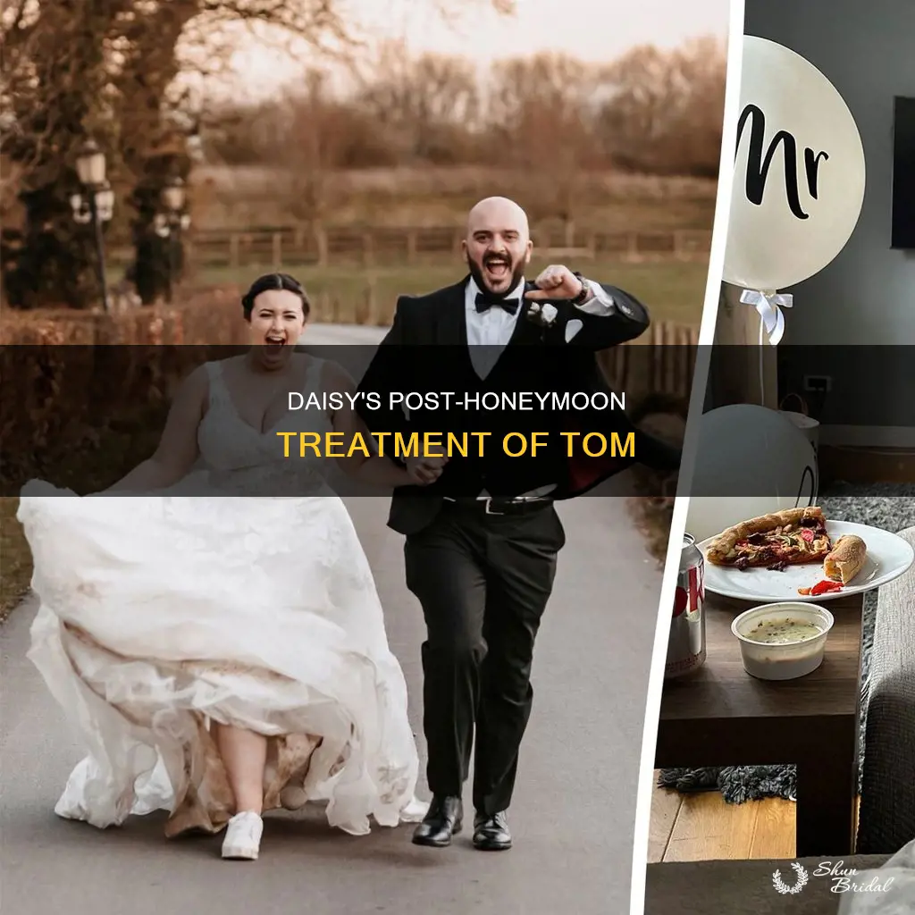 how did daisy act toward tom right after the honeymoon
