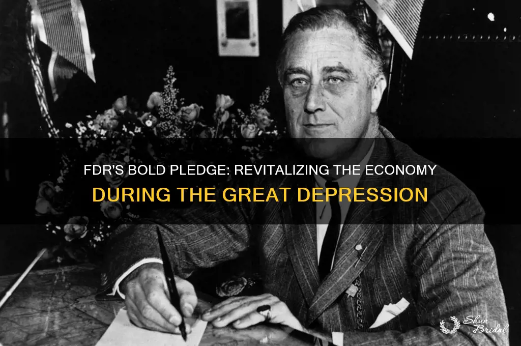 how did fdr vow to turn around the economy
