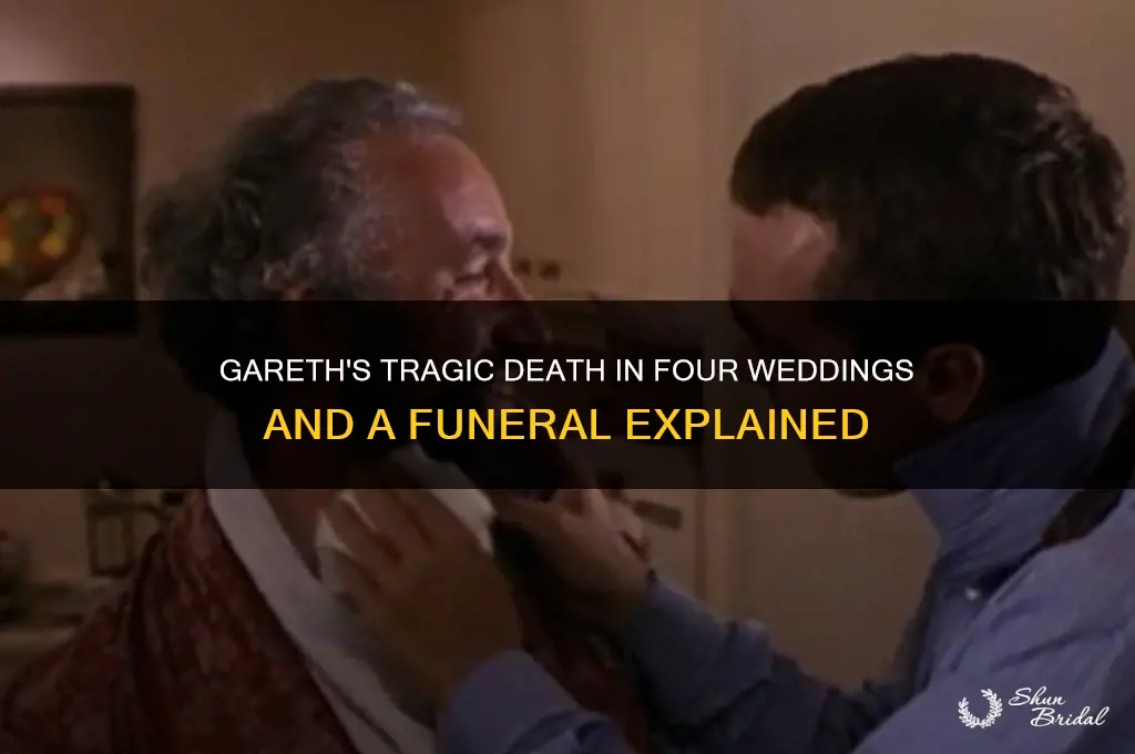 how did gareth die in four weddings and a funeral