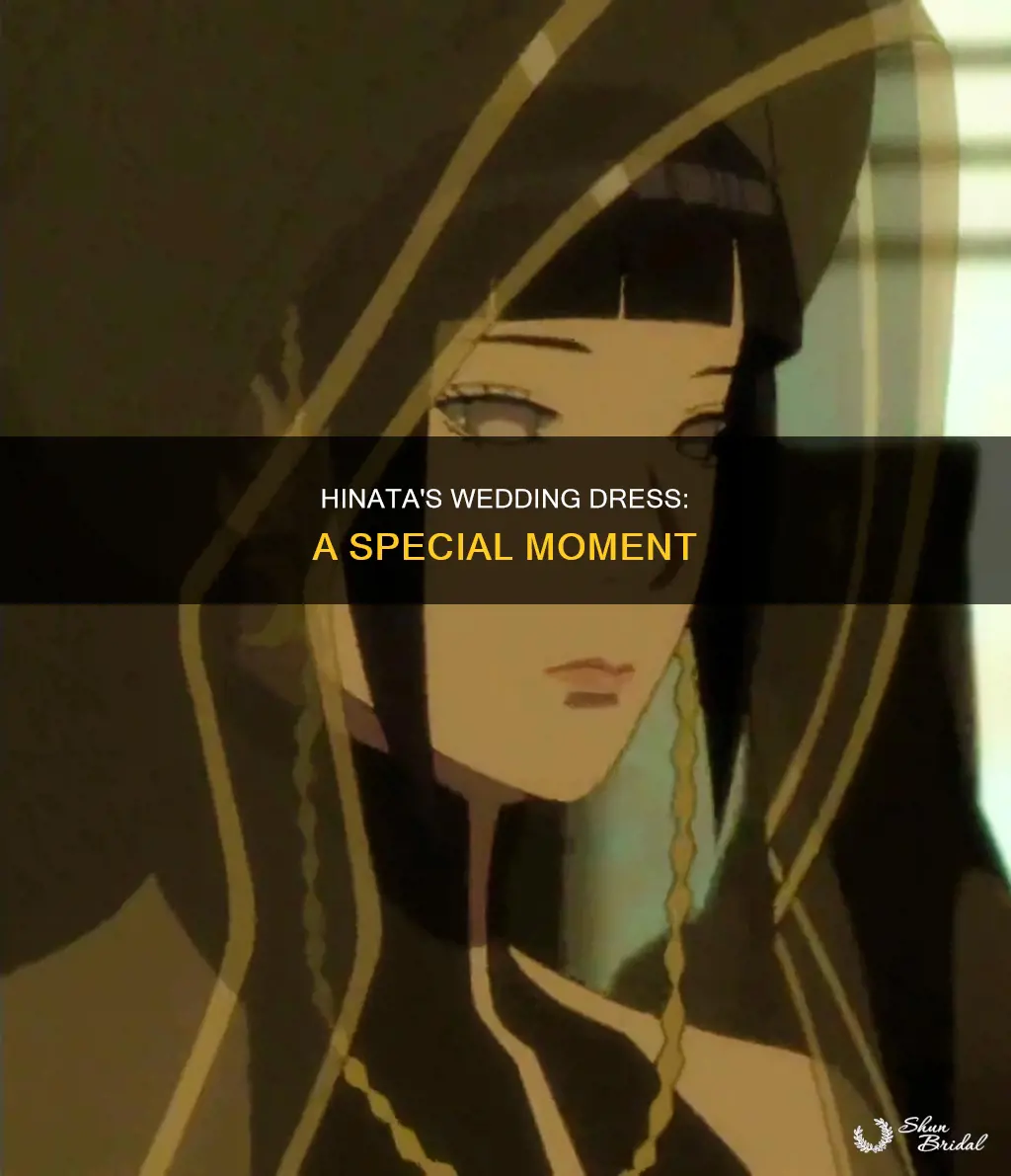 how did hinata put on her wedding dress
