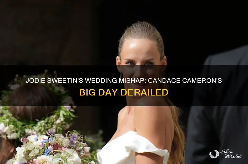 how did jodie sweetin ruin candace camerons wedding
