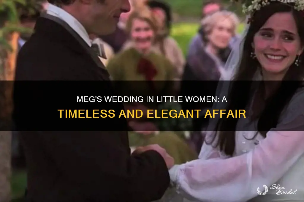 how did megs wedding look in little women